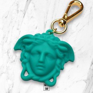 *NEW* Versace La Medusa Keychain Blue